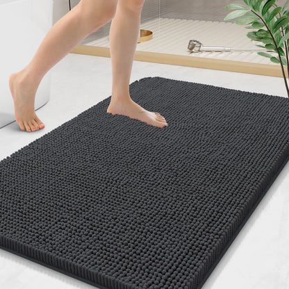 Arotive Bathroom Rugs 24x16, Soft Absorbent Shaggy Chenille Bath Rugs