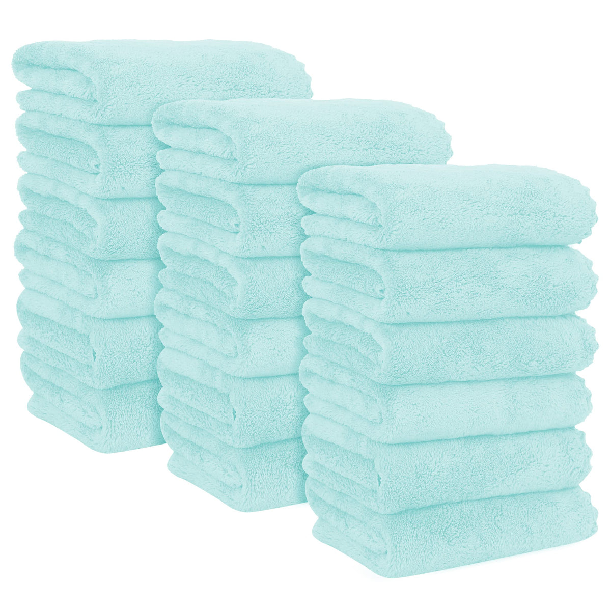 MOONQUEEN 6 Pack Premium Hand Towels - Quick Drying - Microfiber Coral Velvet Highly Absorbent Towels - Multipurpose Use as Hotel, Bathroom, Shower, Spa, Hand Towel 16 x 28 inches (Brown)