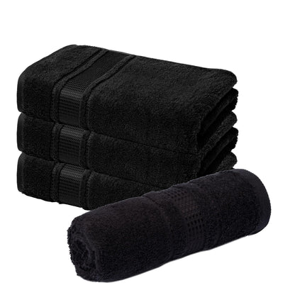 Melissa Linen Fingertip Towels 4 Pack, 100% Turkish Cotton, Small Hand Towels for Body and Face, 12 x 18 in, Soft and Absorbent, Quick Dry, Aqua Green (Light Teal/Seafoam)