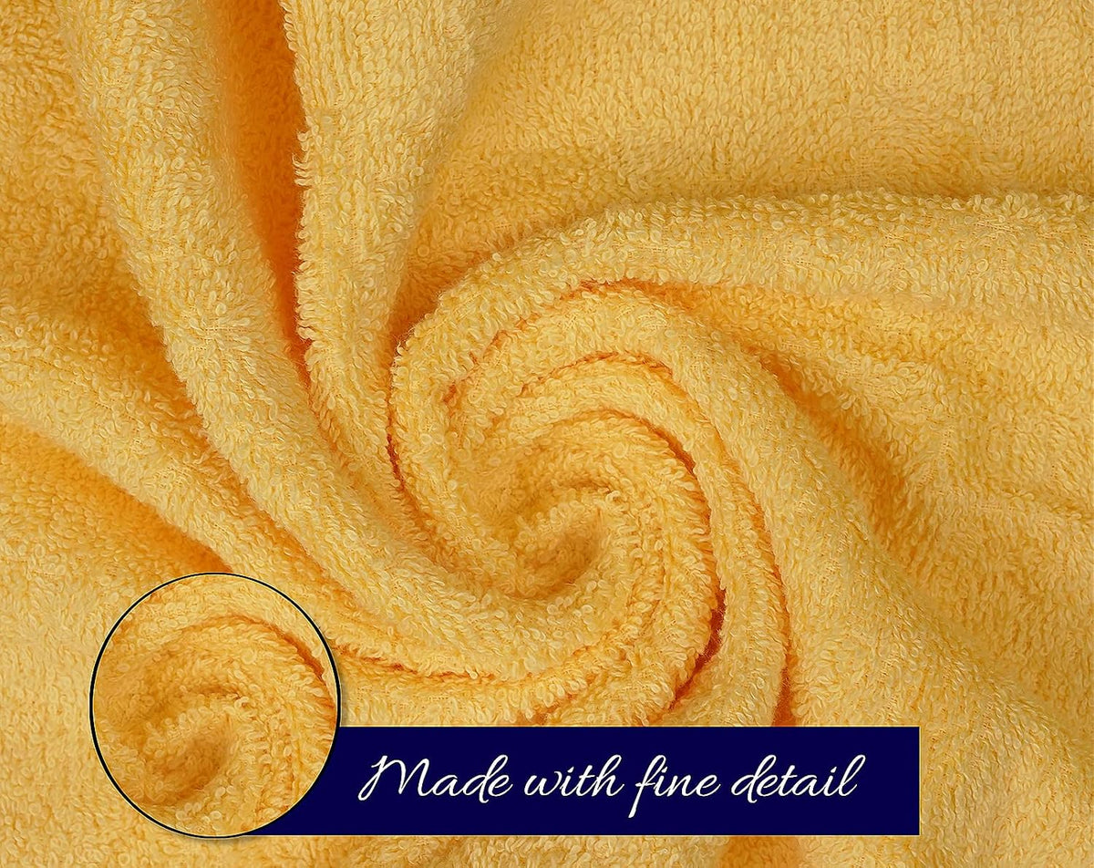 ZUPERIA Classic Hand Towels Pack of 10 (16 x 28 Inches) 100% Ring Spun Cotton Light Weight & Super Absorbent, Fast Drying Hand Towels for Bathroom, Hotels, Travel and Spa (Assorted)