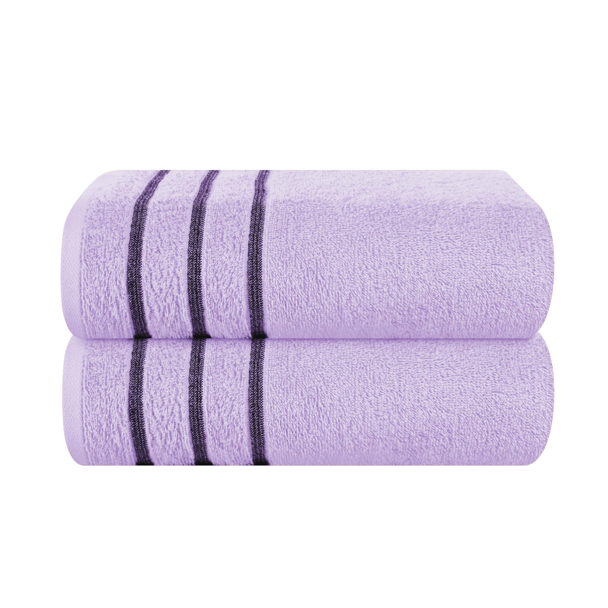MyOwn Ultra Soft 6 Pack Cotton Towel Set, Contains 2 Bath Towels 28x55 inch, 2 Hand Towels 16x24 inch & 2 Wash Coths 12x12 inch, Ideal Everyday use, Compact & Lightweight - Pink, 71662