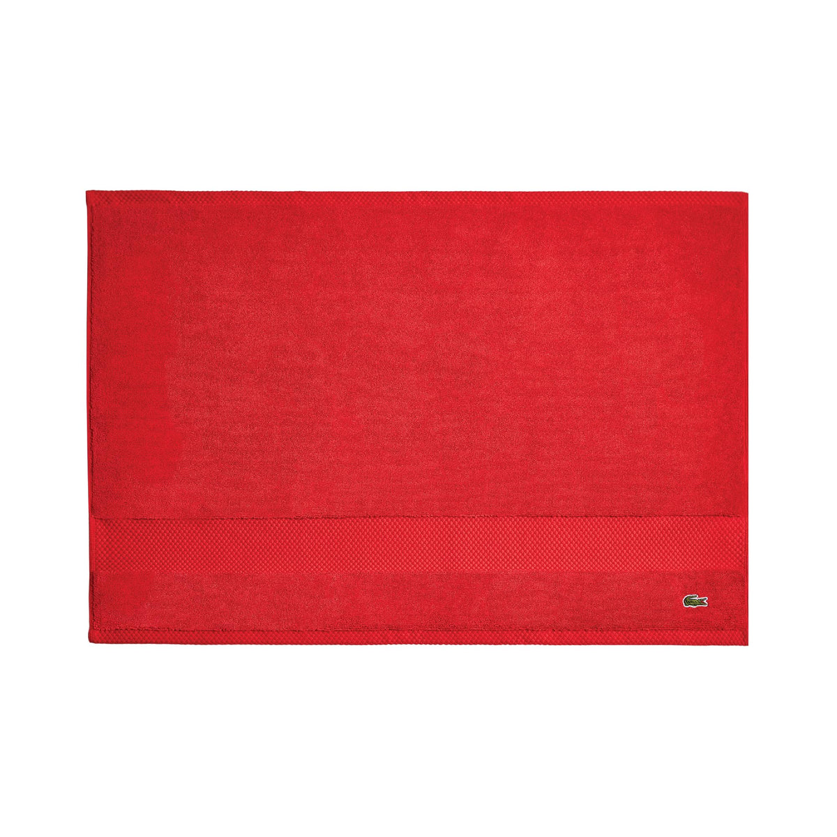 Lacoste Heritage 100% Supima Cotton Bath Towel 30" x 54", White