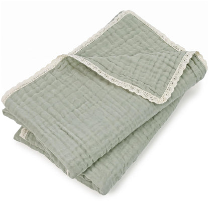 Lightweight Cotton Bath Towels, 2 Pack Quick Dry Muslin Towels for Adults