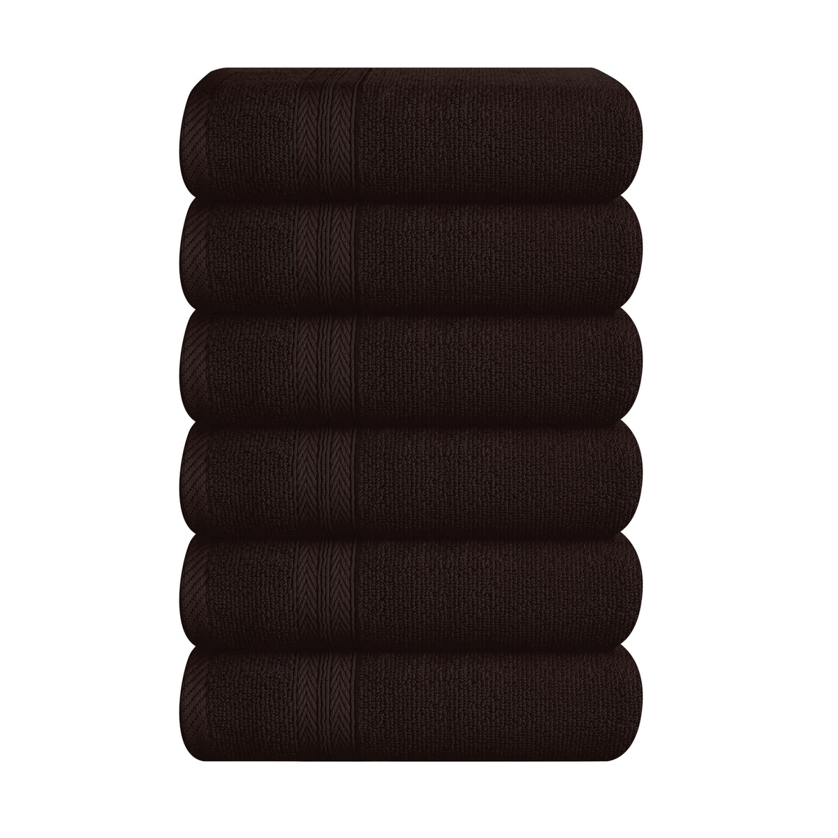 BOUTIQUO Navy Blue Towel Set - 8 Piece Bathroom Towel Set - 100% Ring Spun Cotton, 2 Bath Towel 27x54, 2 Hand Towel 16x28, 4 Washcloth 13x13 - Ultra Soft Highly Absorbent