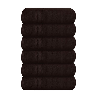 BOUTIQUO Navy Blue Towel Set - 8 Piece Bathroom Towel Set - 100% Ring Spun Cotton, 2 Bath Towel 27x54, 2 Hand Towel 16x28, 4 Washcloth 13x13 - Ultra Soft Highly Absorbent