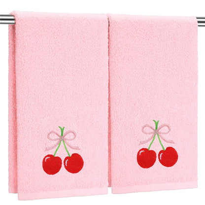 SmoothNovelty 2 Pcs Butterfly Hand Towels Purple Bathroom Decor 14x29 Inch