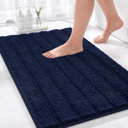 Bcoimo Bath Rug Mat,48x24 High Absorbent Latte Long Bathroom Runner Rugs