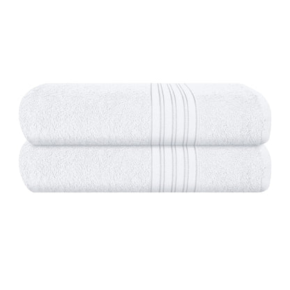 BOUTIQUO 6 Pack Cotton Towel Set, Contains 2 Bath Towels 28x55 inch, 2 Hand Towels 16x24 inch & 2 Wash Coths 12x12 inch, Ideal Everyday use, Ultra Soft Compact & Lightweight - Purple