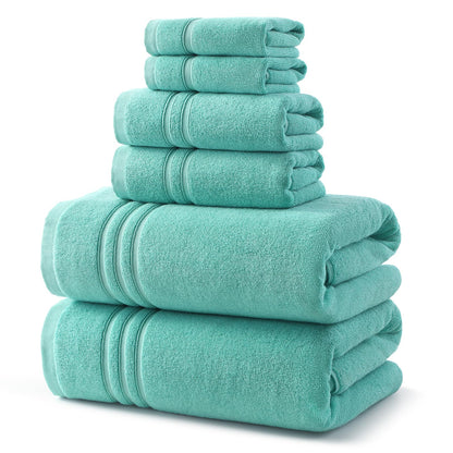 REDKISS Beige Towels Set 6 Piece Cotton Towel Sets with 2 Bath Towels, 2 Hand, 2 Washcloths, 650GSM Hotel Quality, Soft, Highly Absorbent Towels for Bathroom Gym, Ideal Everyday Use