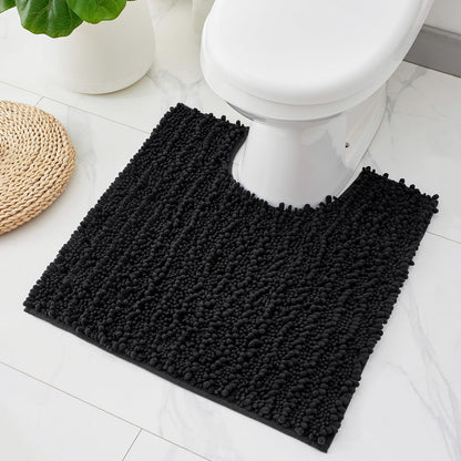 ILANGO Bathroom Rugs Light Grey 44x24, Soft Absorbent Chenille Bath Rugs