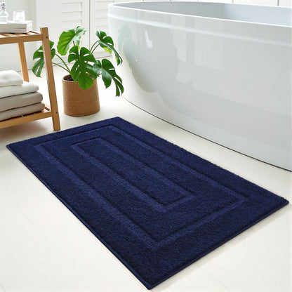 HOMORE Black Bathroom Rug 24x60 Inch Soft Absorbent Bathroom Runner Rug