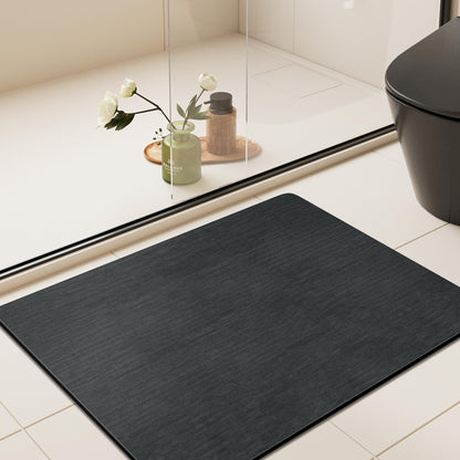 Mecko Bath Mat 16"x24",Ultra Thin Bathroom Rug fit Under Door Light Blue
