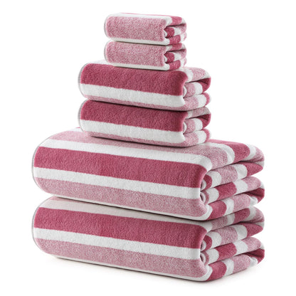 REDKISS 6-Piece Microfiber Bath Towel Set, Ultra Soft, Highly Absorbent & Quick Dry, 35x70 Inch Oversized, Gray Towels for Bathroom, Spa, Gym, 2 Bath 2 Hand 2 Washcloths