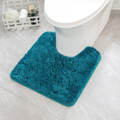 MIULEE Dark Purple Bathroom Rugs Soft Small Microfiber Bath Mat 16x24 Inch