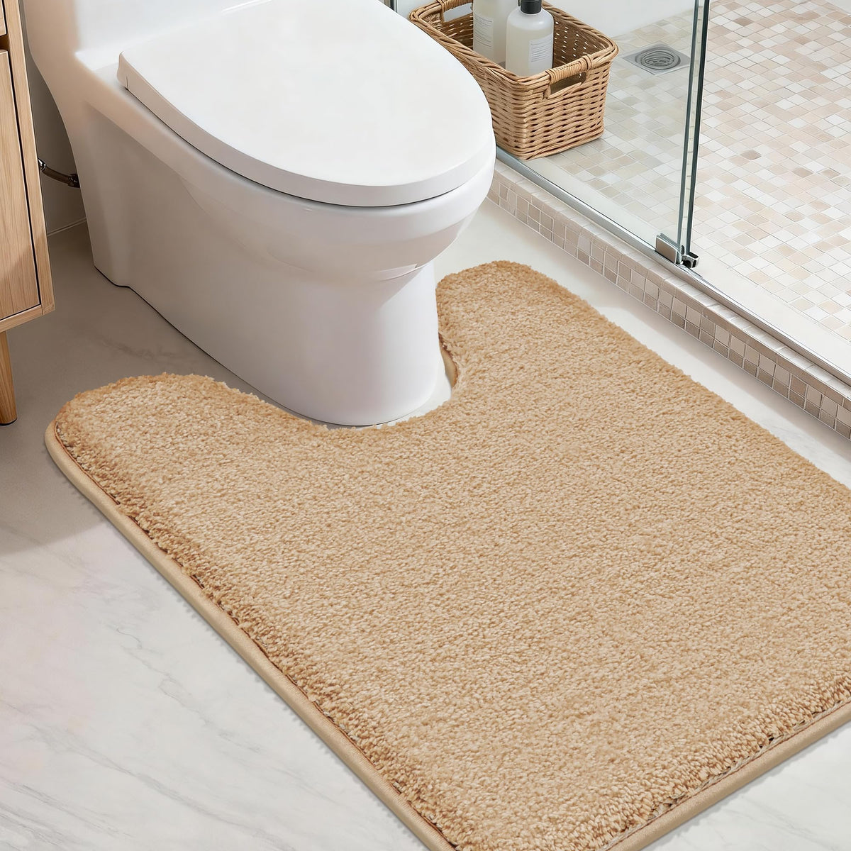 COSY HOMEER Extra Thick Bath Rugs for Bathroom Non Slip Bath Mat 20x32 Navy