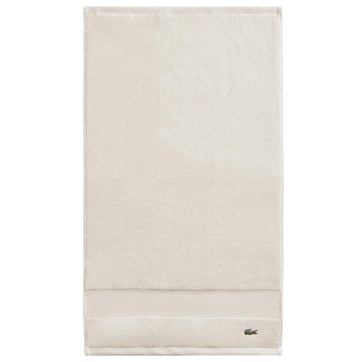 Lacoste Heritage 100% Supima Cotton Bath Towel 30" x 54", White