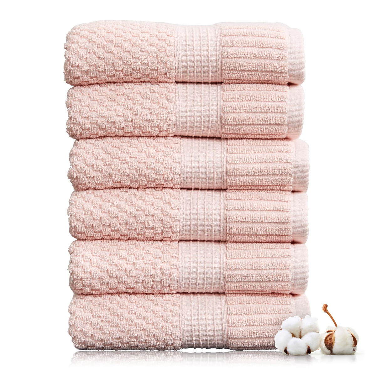NY Loft 100% Cotton 4-Pack Bath Towel Set | White | Oeko-TEX | Quick-Dry