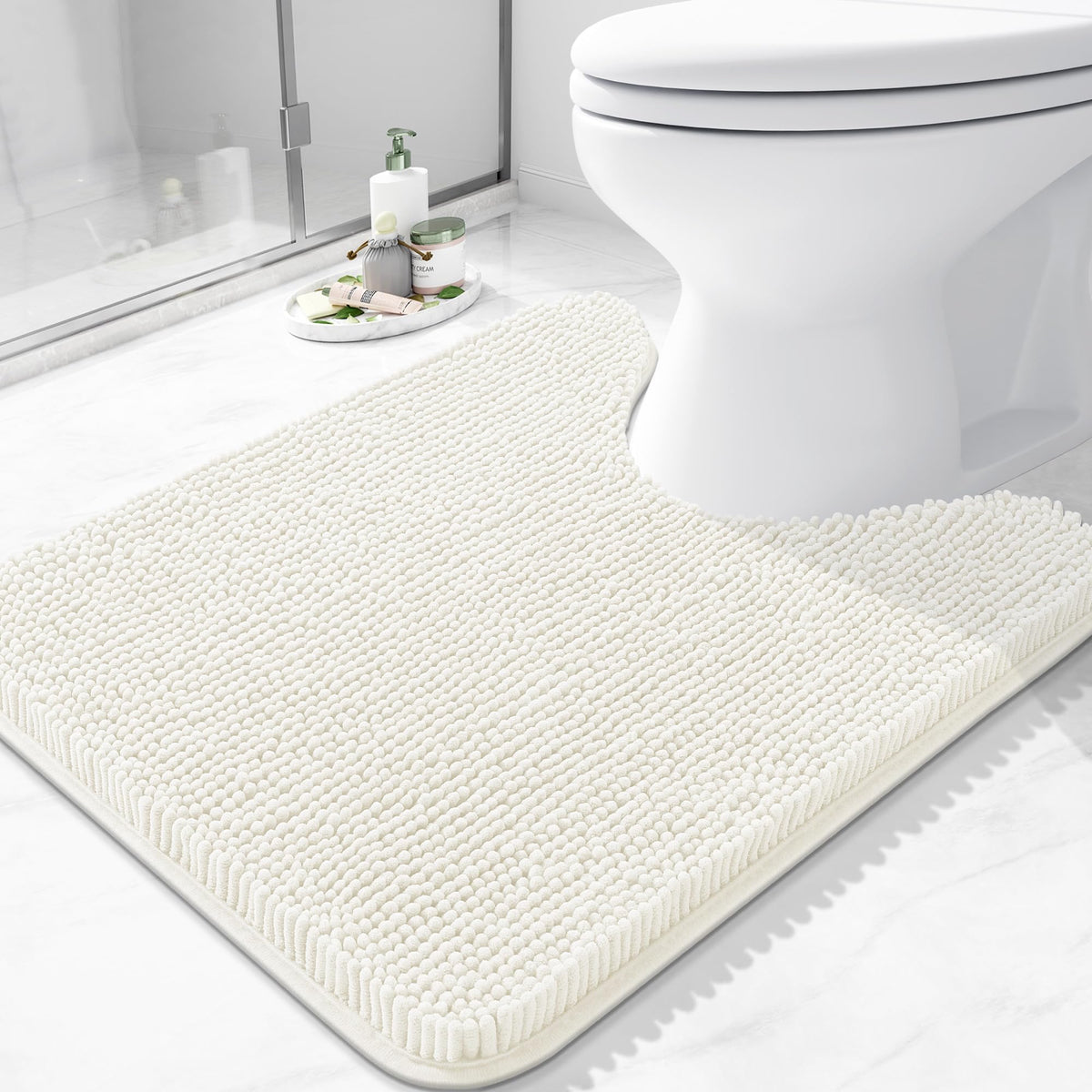 Arotive Bathroom Rugs 24x16, Soft Absorbent Shaggy Chenille Bath Rugs