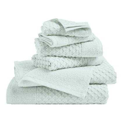Great Bay Home Bath Towels - 100% Cotton 6 Piece Towel Set - Diamond Waffle Weave - Absorbent, Durable, Quick-Dry Towels for Bathroom (Copper)