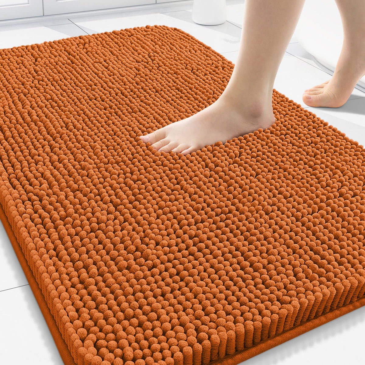 Arotive Bathroom Rugs 24x16, Soft Absorbent Shaggy Chenille Bath Rugs