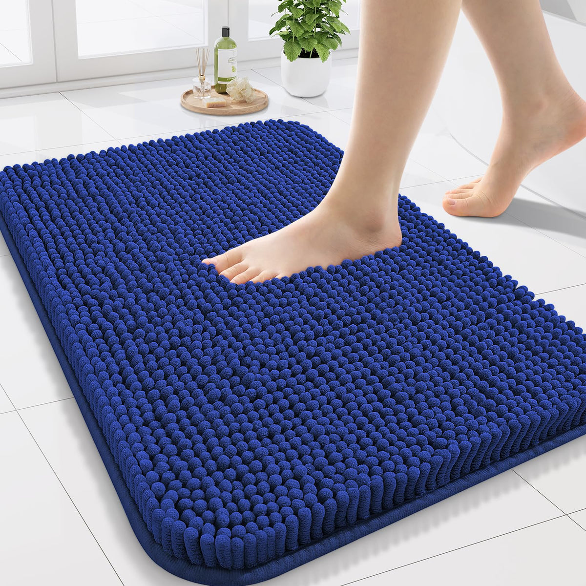Arotive Bathroom Rugs 24x16, Soft Absorbent Shaggy Chenille Bath Rugs