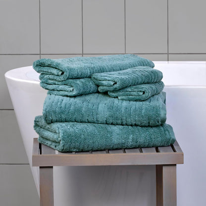 SKL Home CloudSoft Bath Towel, 100% Cotton Luxury, Teal