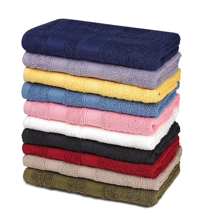 ZUPERIA Classic Hand Towels Pack of 10 (16 x 28 Inches) 100% Ring Spun Cotton Light Weight & Super Absorbent, Fast Drying Hand Towels for Bathroom, Hotels, Travel and Spa (Assorted)