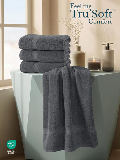Utopia Towels 4 Pack Premium Bath Towels, 27x54 in, 600 GSM Cotton Grey