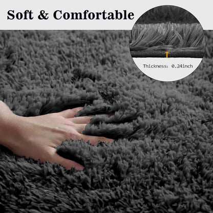 Black Bathroom Rugs Sets 3Piece Bath Mat Solid Bath Rug Floor Mats Washable Shower Rug with U-Shaped Contour Rug Toilet Lid Cover