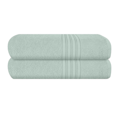 BOUTIQUO 6 Pack Cotton Towel Set, Contains 2 Bath Towels 28x55 inch, 2 Hand Towels 16x24 inch & 2 Wash Coths 12x12 inch, Ideal Everyday use, Ultra Soft Compact & Lightweight - Purple