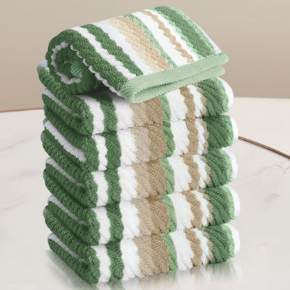 VOOVA & MOVAS Hand Towels 4 Pack, 100% Cotton, 16x27 in, Sage Beige