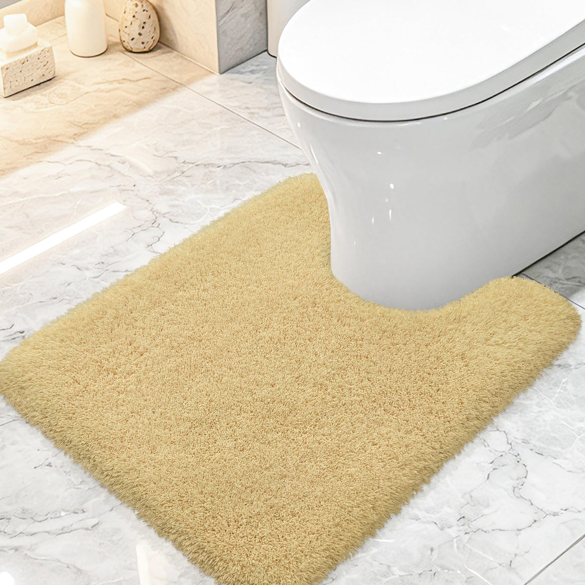 Pink Bathroom Rugs Non Slip 30"x20",Absorbent Bath Mat Quick Dry