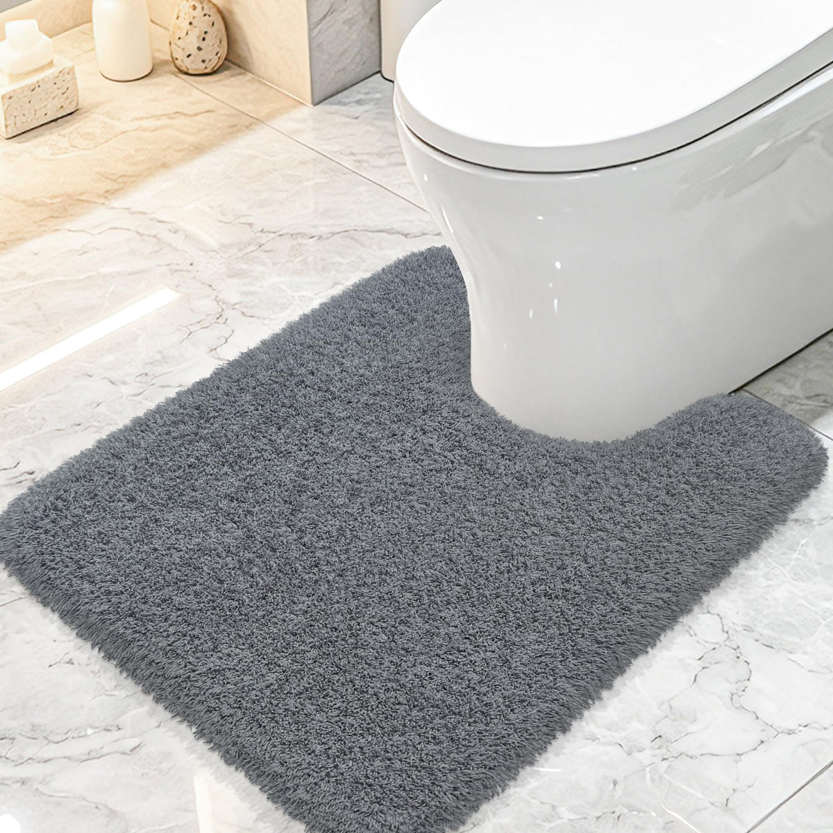 Pink Bathroom Rugs Non Slip 30"x20",Absorbent Bath Mat Quick Dry