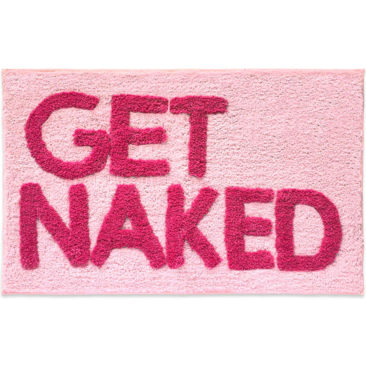 New Mungo Get Naked Bath Mat Pink - Blush Bathroom Rugs - Bath Mat - 31" x 20"