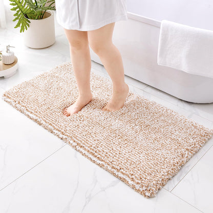 ILANGO Bathroom Rugs 24" × 17", Extra Soft Absorbent Microfiber Bath Rugs