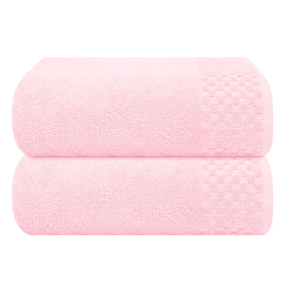 MyOwn Premium Cotton 6 Pack Towel Set for Bathroom, Contains 2 Bath Towels 28x55 inch, 2 Hand Towels 16x24 inch & 2 Wash Coths 12x12 inch, Ideal Everyday use, Compact & Lightweight - Black