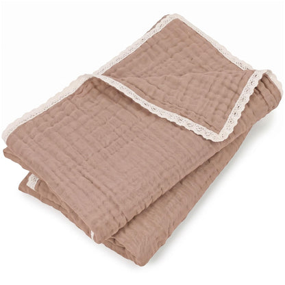 Lightweight Cotton Bath Towels, 2 Pack Quick Dry Muslin Towels for Adults