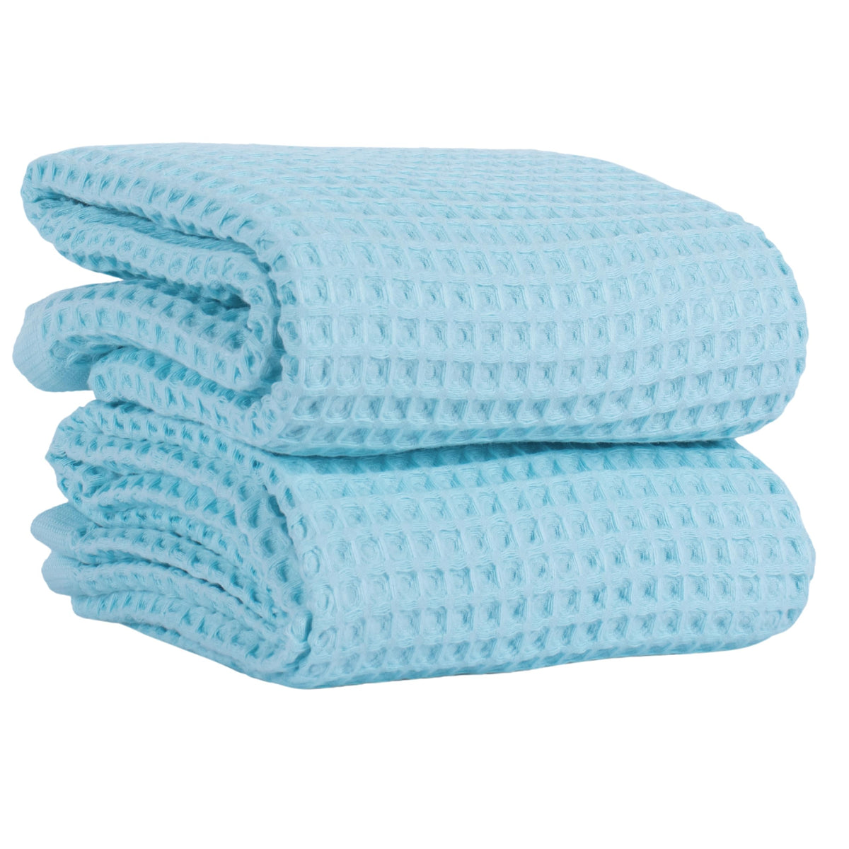 PÜSKÜL Natural 100% Turkish Cotton Waffle Hand and Kitchen Towels Set of 3