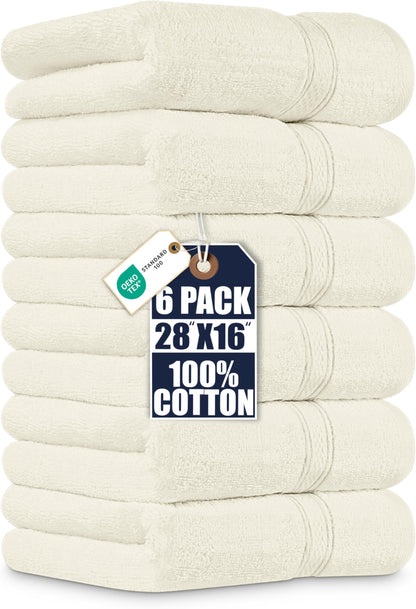 Utopia Towels 6 Pack Premium Hand Towels, 16x28 in, 600 GSM Cotton, Navy