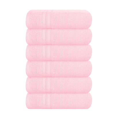 BOUTIQUO Navy Blue Towel Set - 8 Piece Bathroom Towel Set - 100% Ring Spun Cotton, 2 Bath Towel 27x54, 2 Hand Towel 16x28, 4 Washcloth 13x13 - Ultra Soft Highly Absorbent