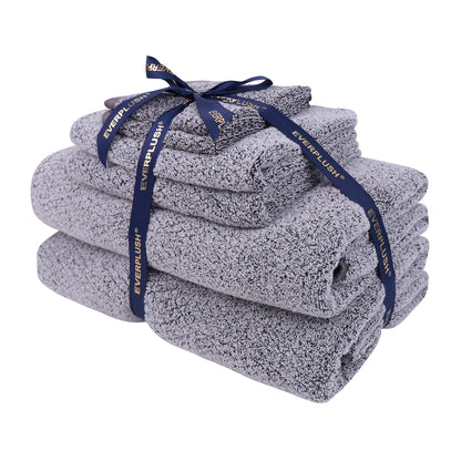 Everplush Diamond Collection 6-Piece Bath Sheet Towel Set, Soft Plush Jacquard Luxury Bath Towels,Highly Absorbent & Fast-Drying Luxury Towels Sets for Bathroom,Shower, or Spa(Brown, Bath Sheet 6PK)
