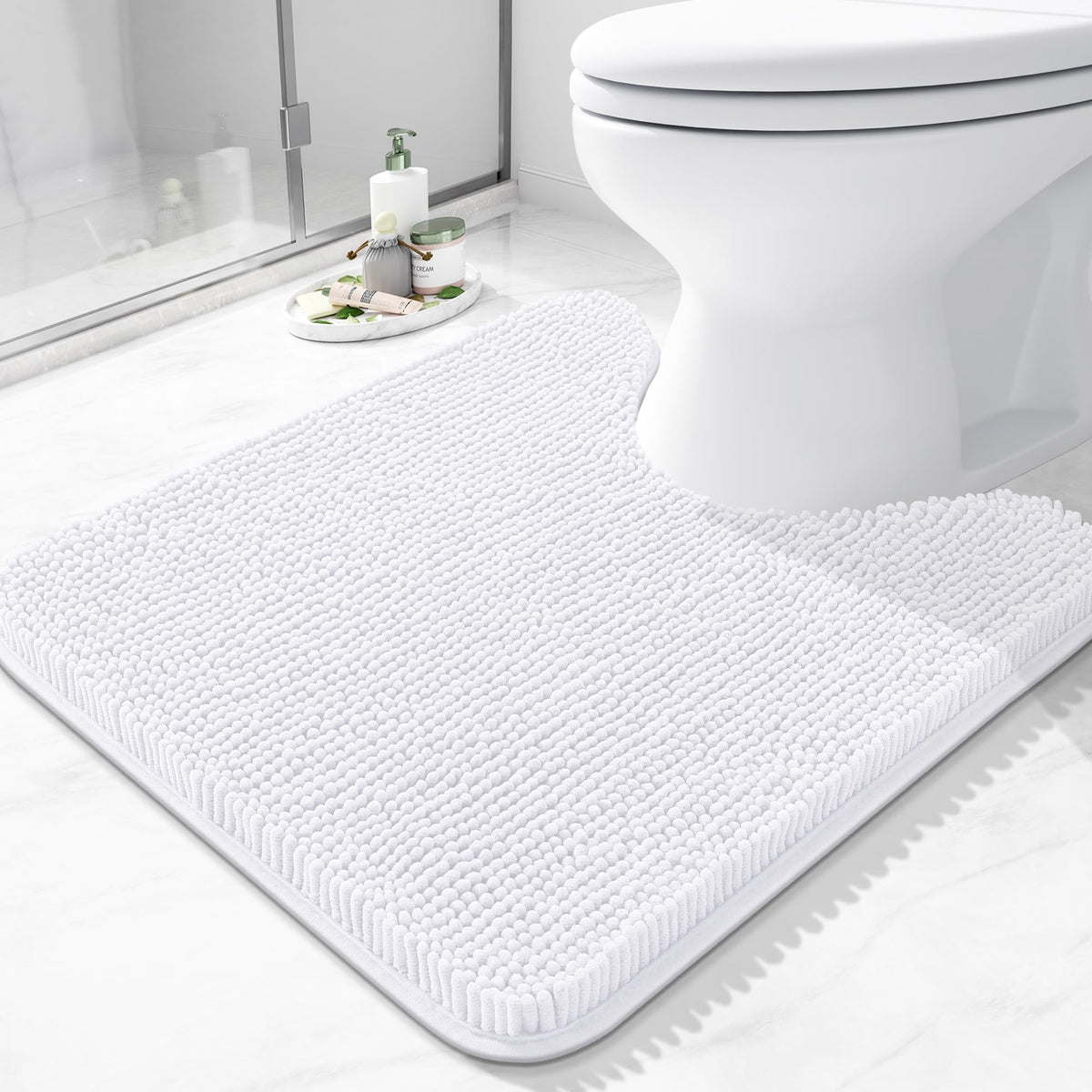 Arotive Bathroom Rugs 24x16, Soft Absorbent Shaggy Chenille Bath Rugs