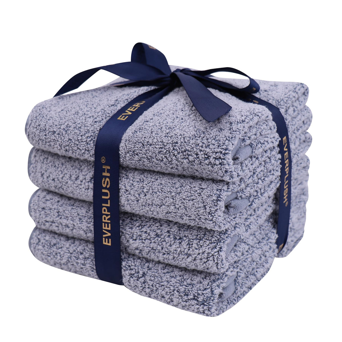 Everplush 4-Piece Premium Hand Towel Sets: Super-Soft, Highly Absorbent & Quick Drying Bathroom Towels – Versatile for Hotel, Bathroom, Shower, Spa, 16x30 Inches(Brown, 16" x 30")