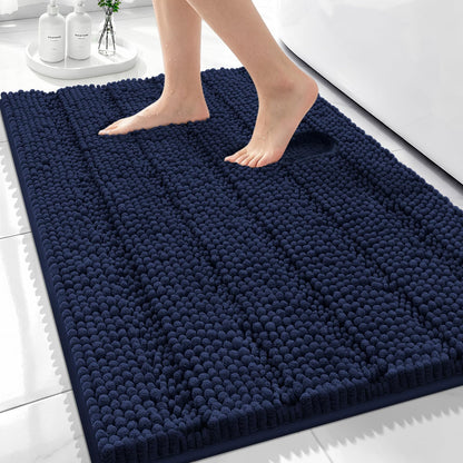 Bcoimo Bath Rug Mat,48x24 High Absorbent Latte Long Bathroom Runner Rugs
