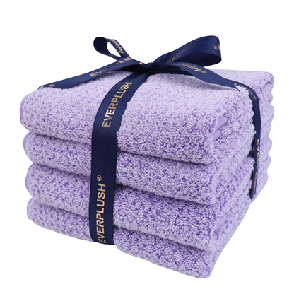 Everplush 4-Piece Premium Hand Towel Sets: Super-Soft, Highly Absorbent & Quick Drying Bathroom Towels – Versatile for Hotel, Bathroom, Shower, Spa, 16x30 Inches(Brown, 16" x 30")