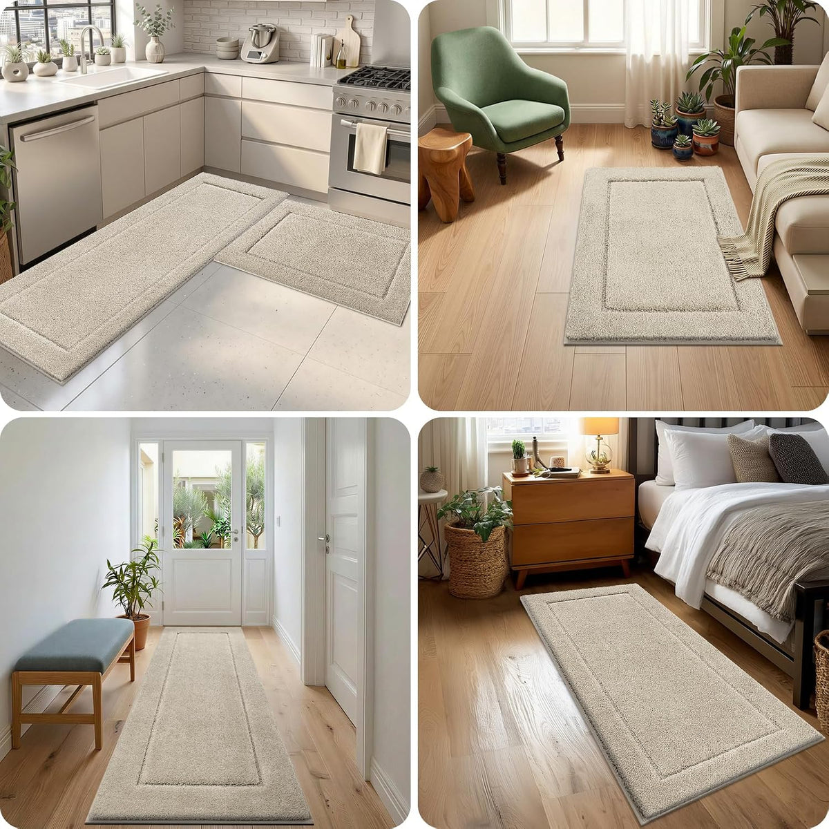 Extra Soft Bathroom Rug 20" x 30", Bath Mat, Throw Rug for Kitchen