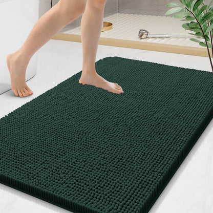 Arotive Bathroom Rugs 24x16, Soft Absorbent Shaggy Chenille Bath Rugs