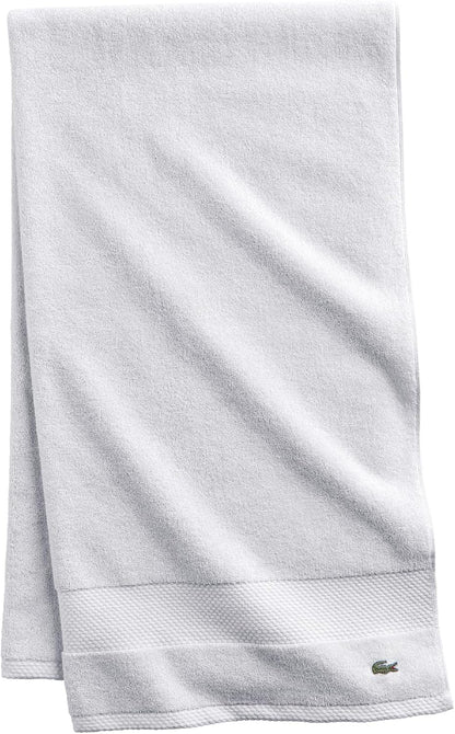Lacoste Heritage 100% Supima Cotton Bath Towel 30" x 54", White