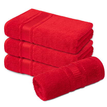 Melissa Linen Fingertip Towels 4 Pack, 100% Turkish Cotton, Small Hand Towels for Body and Face, 12 x 18 in, Soft and Absorbent, Quick Dry, Aqua Green (Light Teal/Seafoam)