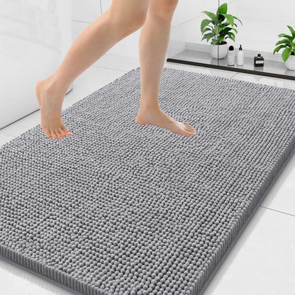 Arotive Bathroom Rugs 24x16, Soft Absorbent Shaggy Chenille Bath Rugs